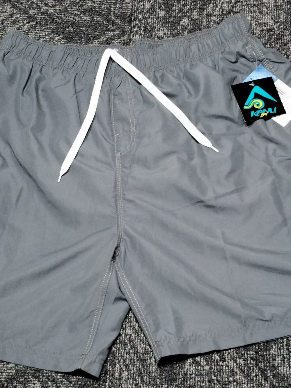 Kanu Surf Men's Havana Board Shorts Gray Swim Trunks size XXL Brand New